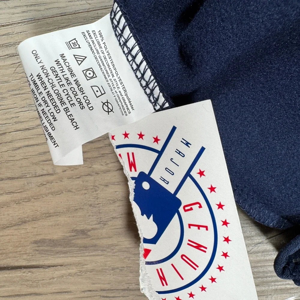 Seattle Mariners MLB Quarter Zip Pullover Navy Teal Mens Large Performance L NWT